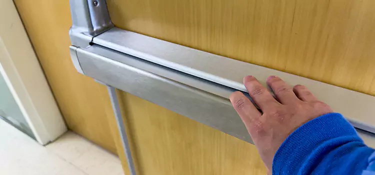 Installing a Push Bar on a Door Kiryas Joel